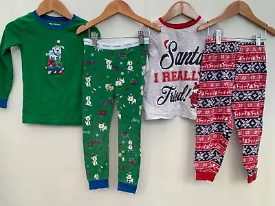 Buy Boys Bundle Christmas Pyjamas X 2 Sets GAP Pep &Co Age 3/4 Years • 6.99£