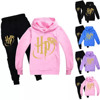 Buy Kids Harry Potter Tracksuit Hoodies Hooded Sweatshirts Pants Outfits Casual Set • 19.57£
