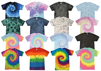Buy Tie Dye T-Shirt Hand Dyed Indie Music Festival Vintage 21 Colours S-2XL • 10.70£