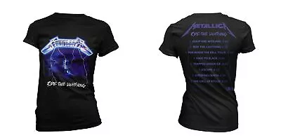 Buy Metallica - Ride The Lightning Tracks (Black) (NEW LADIES T-SHIRT ) • 18.02£