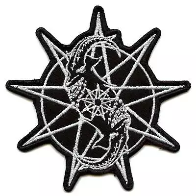 Buy Slipknot Goat Head Star Patch Mask American Metal Embroidered Iron On • 10.49£