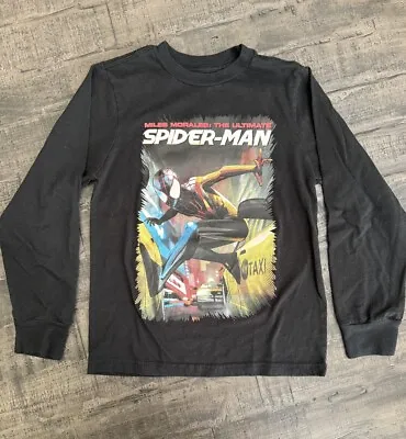 Buy Kids Spider-Man Miles Morales Longsleeve Shirt Black Small • 3.94£