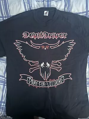 Buy Devildriver Pray For Villains 2009 Tour XL Shirt • 20£