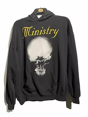 Buy Vintage Ministry Hoodie XXL Goth Metal Industrial Rock Tour KMFDM NIN  • 37£