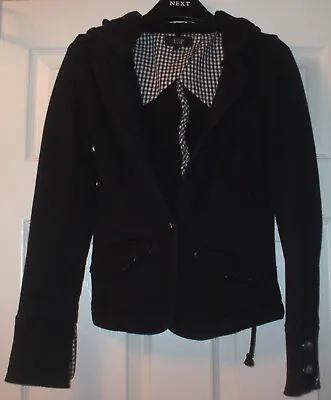 Buy Fab Ladies Black Jacket With Detachable Hood From ESP, Size Small • 2.50£