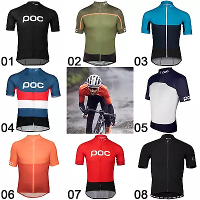 Buy Men's Cycling Jersey Short Sleeve Poc Style Quick Dry Summer Bike Clothing • 16.68£