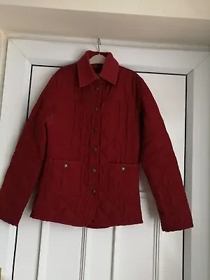 Buy Ladies Red Denim & Co Quilted Size 8 Jacket.  • 9£