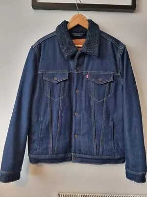 Buy Levis Sherpa Denim Jacket Large • 55£