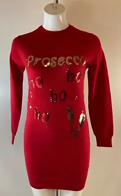 Buy Ladies New Ho Ho Ho Prosecco Christmas Jumper Size 8 10 12 14 16 18 • 14.95£