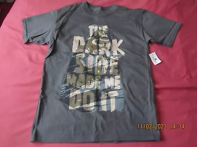 Buy Disney Star Wars Darth Vader Grey Short Sleeved T-Shirt - Youth Medium- BNWT! • 5£
