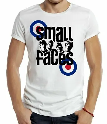 Buy Small Faces LOGO BADGE T-shirt MUSIC MOD BAND ALBUM TEE WHITE FACE 60S Retro • 6.99£