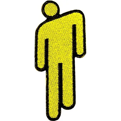 Buy BILLIE EILISH Iron-On Woven Patch BLOHSH YELLOW Man Official Licenced Merch Gift • 4.50£