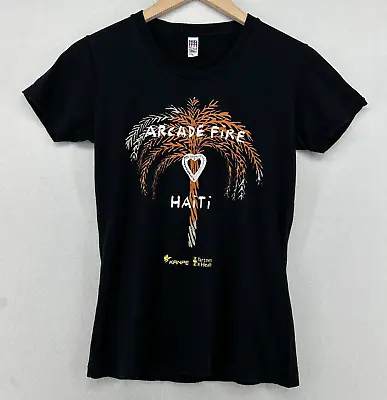 Buy ARCADE FIRE HAITI Top Women M KANPE PARTNERS IN HEALTH CHARITY CONCERT Black USA • 14.17£