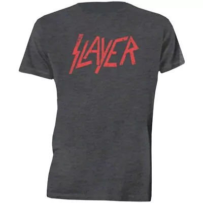 Buy Slayer Distressed Logo Official Tee T-Shirt Mens • 17.13£