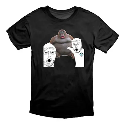 Buy Current Thing Pointing Soyjacks - NPC Meme T Shirt Black • 19.49£