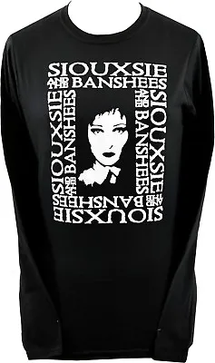 Buy Ladies Black Long Sleeve Top Siouxsie And The Banshees Sioux Goth Rock Post Punk • 16.50£