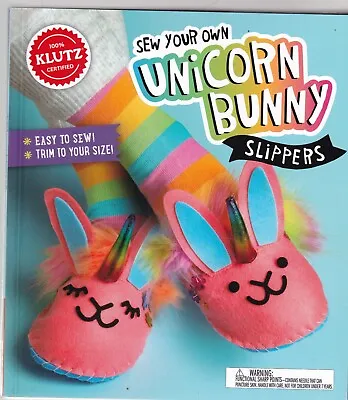 Buy Sew Easy Unicorn Bunny Slippers Book & Kit For Children Kids Learn To Sew Age 8+ • 10.99£