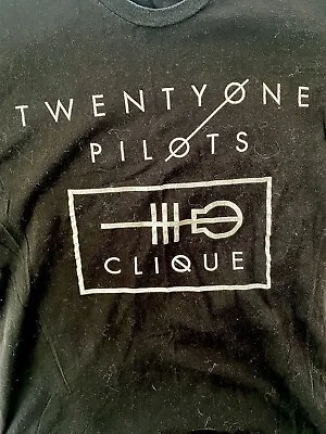Buy Twenty One Pilots T-Shirt Black 21 Logo Concert Band Merch Tee Size Small • 7.57£