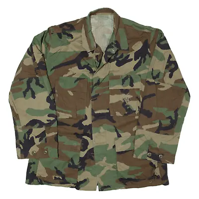 Buy Mens Military Jacket Green Camouflage M • 16.99£