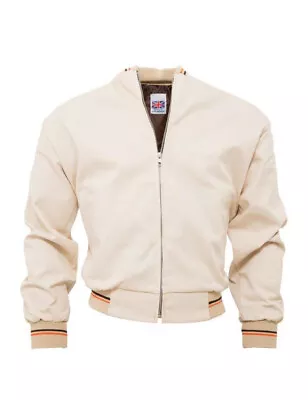 Buy Relco London Mens Monkey Jacket Stone Beige Mod 60's 1960s Retro Made In England • 34.95£