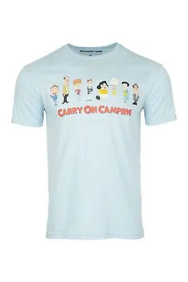 Buy Carry On Camping Film Paradise Camp Site Cast Line Up Official T Shirt • 15.99£