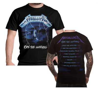 Buy Metallica T Shirt Ride The Lightning Tracks Official Licensed Metal Tee  S-2XL • 15.58£