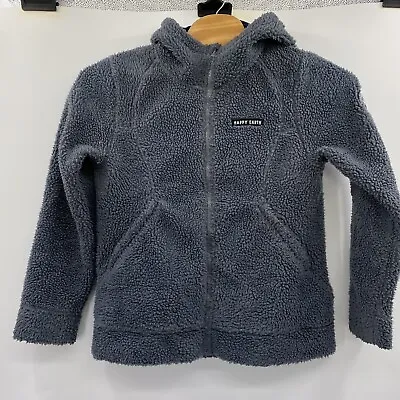 Buy Happy Earth Womens Large Sold Grey Teddy Sherpa Hooded Jacket • 33.77£