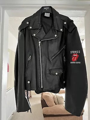 Buy Rolling Stones Voodoo Lounge Tour Leather Jacket • 120£