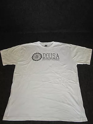 Buy Mens Genuine DC Casual Fashion Skate BMX Tee T-Shirt S M L XL White DC USA DC06 • 9.99£