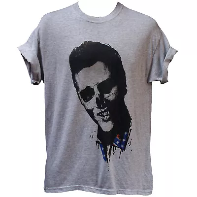 Buy Elvis Skull T Shirt Unusual Rockabilly Goth Unisex Men Women Short Sleeve • 13.90£