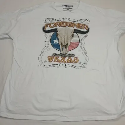 Buy Foreigner Shirt Adult XXL White  Don't Mess With Texas  T-Shirt  • 7.94£