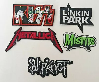 Buy Embroidered Iron On Patches Rock Band Misfits Kiss Slipknot Metalica Linkin  #50 • 2.99£