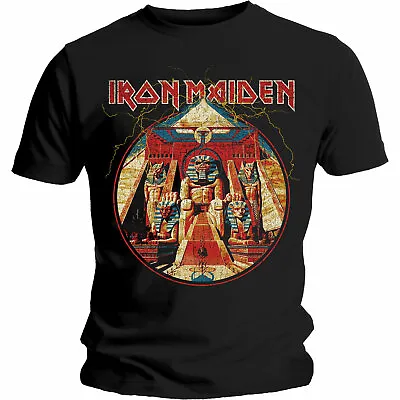 Buy Iron Maiden Powerslave Lightning Circle Shirt S M L XL XXL Officl T-Shirt Tshirt • 23.15£