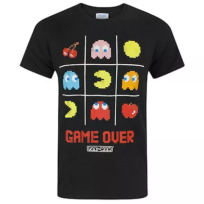 Buy Pac-Man Official Mens Game Over T-Shirt NS4951 • 14.79£