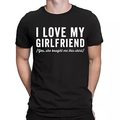 Buy I Love My Girlfriend Funny Valentines Day Boyfriend Gift Mens T-Shirts Top #DNE • 9.99£