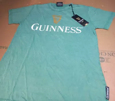Buy Official GUINNESS Faded Vintage Green Harp Premium T-Shirt - Size M (RRP £27) • 12.99£