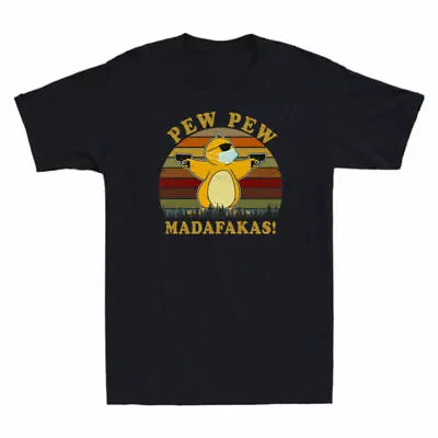 Buy Vintage T-Shirt T-Shirt Men's Chicken Pew Pew Cotton Chicken Madafakas Funny • 13.99£