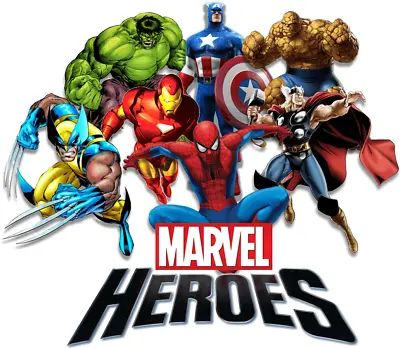 Buy Marvel Comics Heroes Iron On Tee T-shirt Transfer A5 • 2.39£
