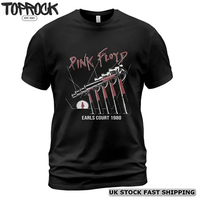 Buy Pink Floyd Earls Court T-Shirt Mens Rock N Roll Retro Band S-5XL Tee Black • 19.07£