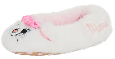 Buy Girls Disney The Aristocats Marie Slippers Fluffy Lined Ballet Shoes House Mules • 11.95£