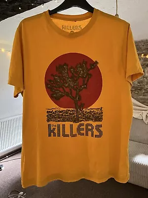 Buy The Killers T Shirt XL Imploding Mirage Gold Joshua Tree Concert Tour Large 2022 • 29.95£