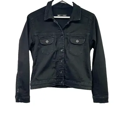 Buy Lee Modern Series Black Denim Jean Jacket Button Trucker Womens Size Medium • 27.97£
