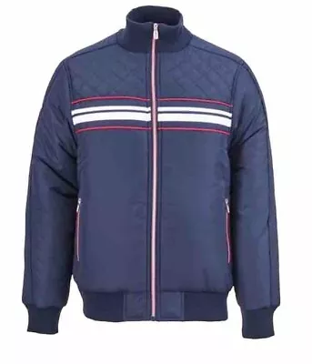 Buy Lonsdale Cut And Sew Jacket Coat Mens Navy Size UK Medium M Brand New • 29.99£