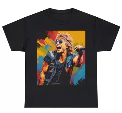 Buy Jon Bon Jovi T-Shirt/Tee/Top/Shirt Black With A Unique Design. Unisex • 19.99£