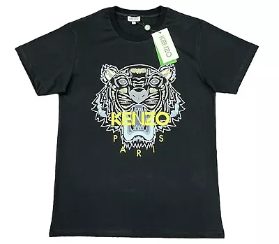 Buy Kenzo Men's Cotton Icon Tiger T-Shirt In Black/Multi • 67.49£