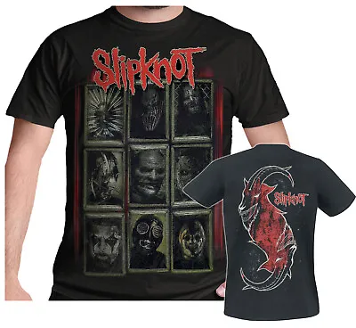 Buy Slipknot T Shirt Official New Masks Black Heavy Metal Corey Taylor Iowa Duality • 14.95£