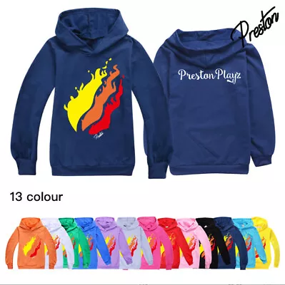 Buy Kids Flame Ice Cream Youtube Merch Hoodie Hooded T-shirt Top Tee Sweatshirt Gift • 14.85£