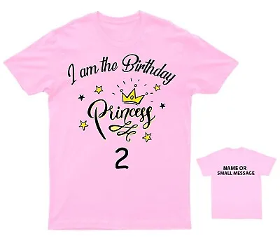 Buy Birthday Princess Crown Tee - Sparkly Number 2 Shirt • 10.95£