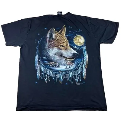 Buy Wolf T Shirt Black Wild Tag XL Graphic Oversized Tee Wolf T Shirt • 22.50£
