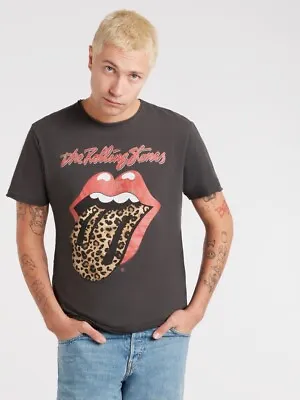 Buy Amplified The Rolling Stones Voodoo Lounge Tongue Black Printed T-Shirt Size M • 24.50£